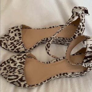 cheetah print wedges